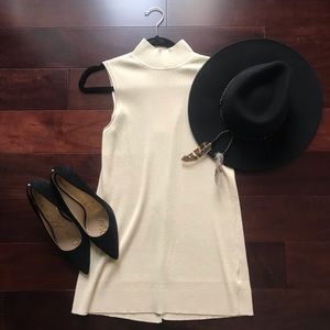 Tyler Boe Camel Sleeveless Turtleneck